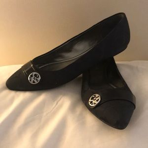 Coach Black Pointed Toe Flats Size 8